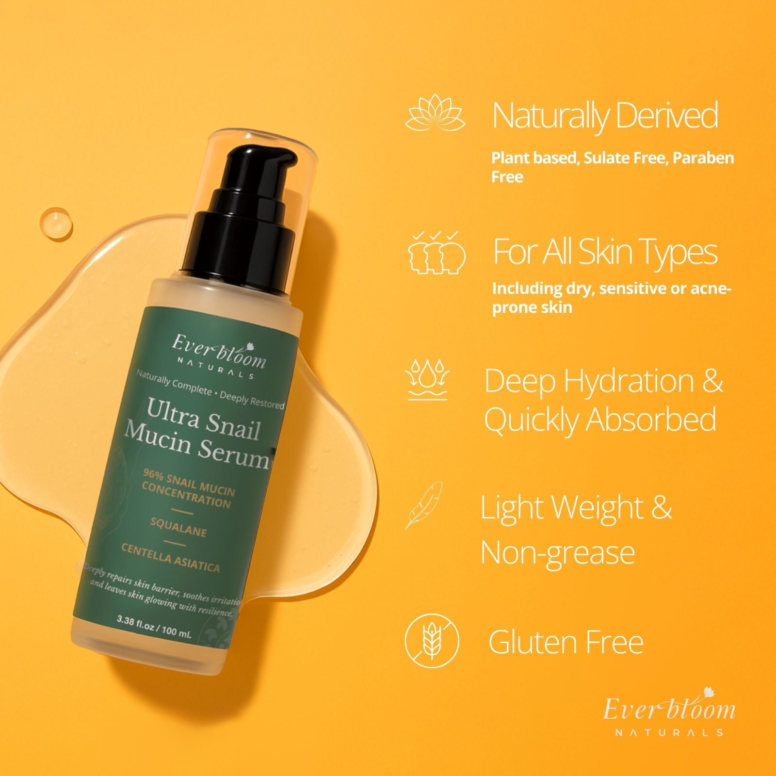 Ultra Snail Mucin Serum Highlights