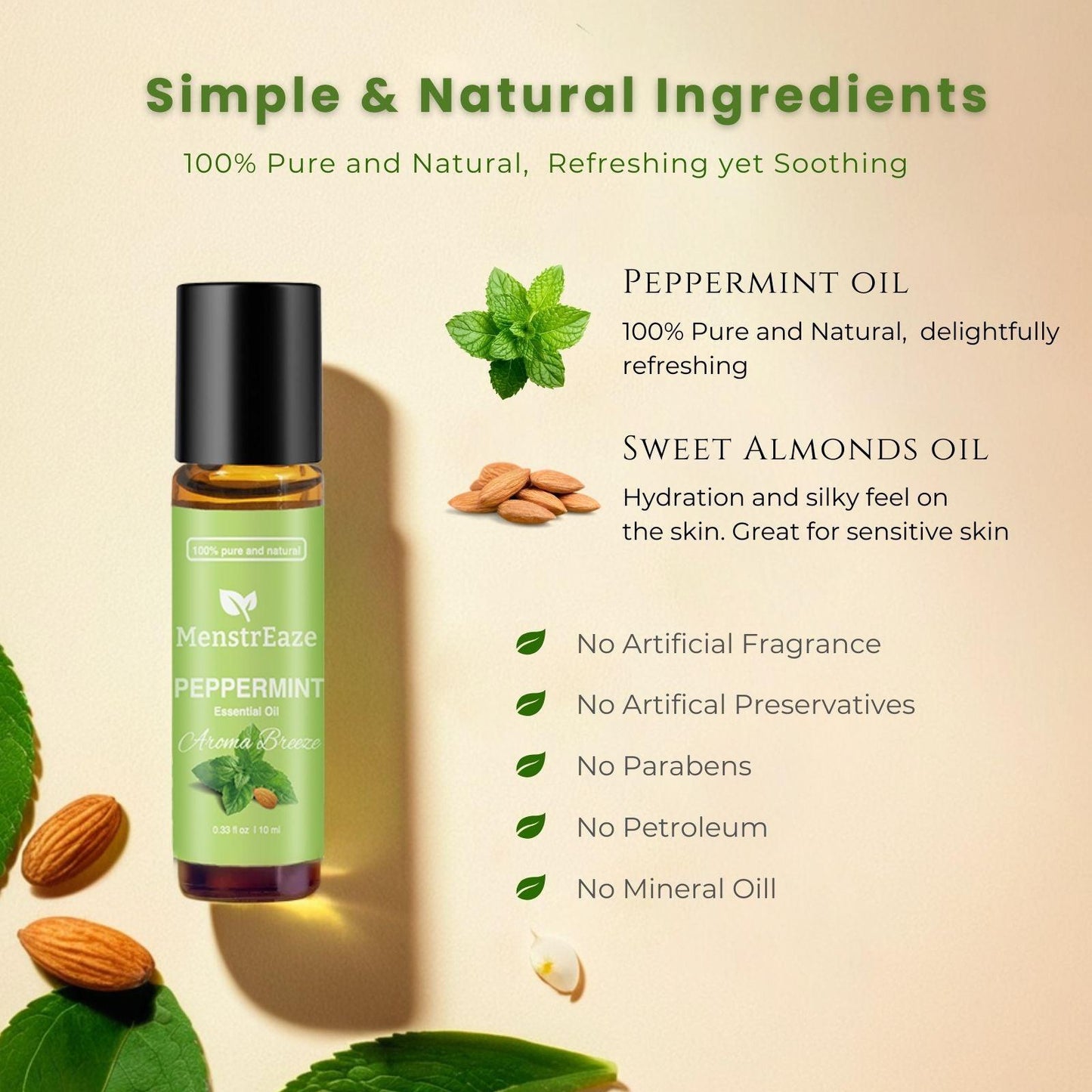 Peppermint essential oil roll on ingredients