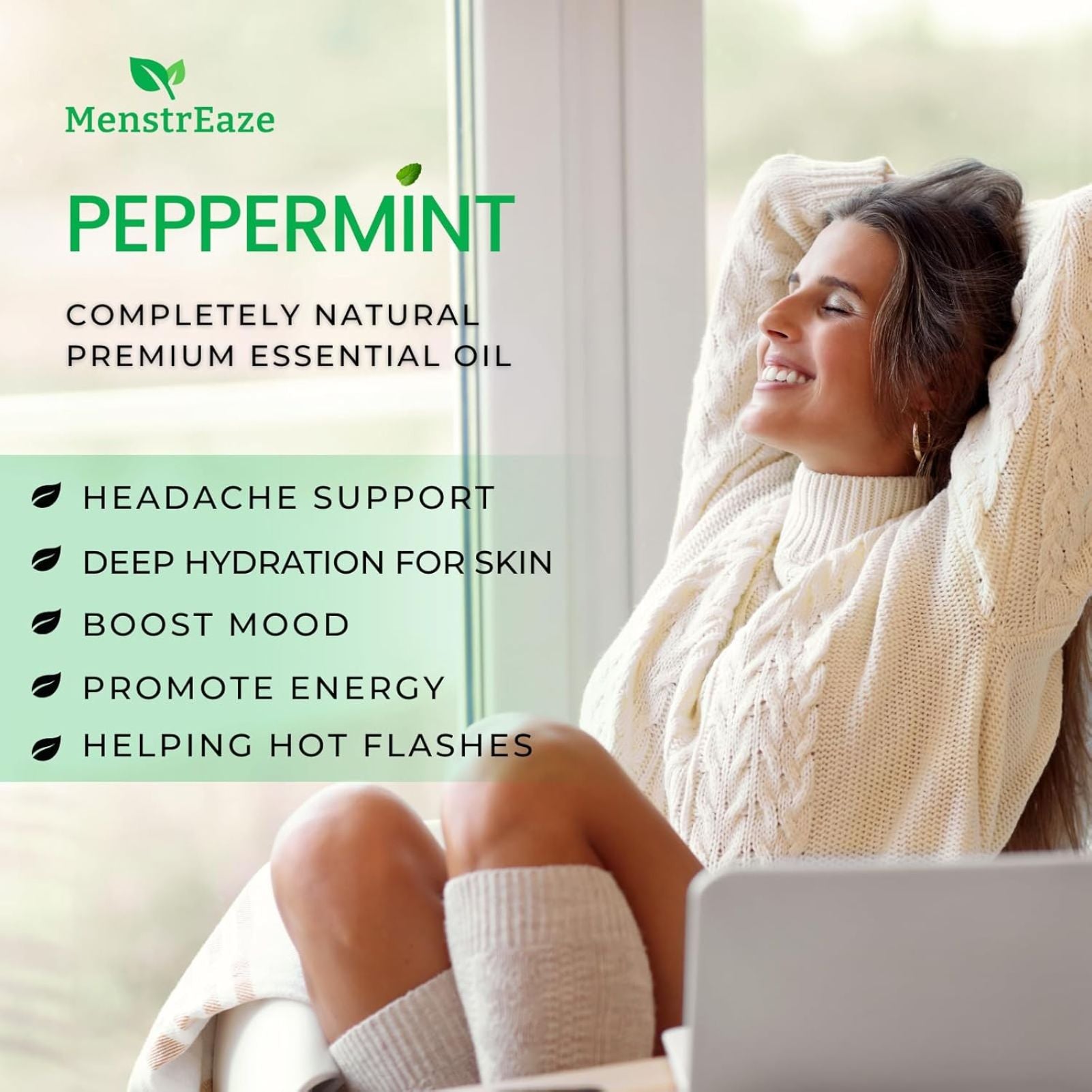 MenstrEaze Peppermint Essential Oil Roller