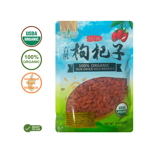 organic sun-dried goji berries