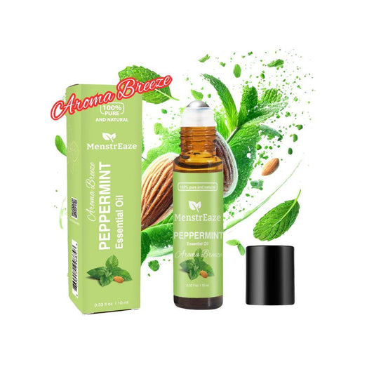 Peppermint essential oil roll on with sweet almond oil