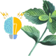 Logo representing this research and benefits: Peppermint for Cognitive Function