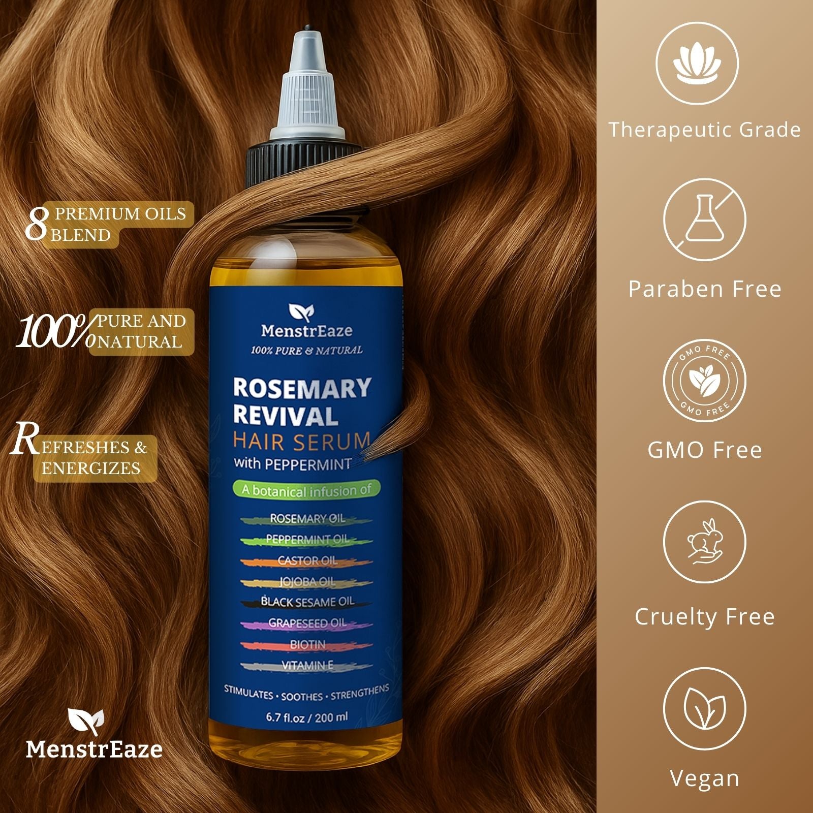 Rosemary Hair Serum with Peppermint Quality