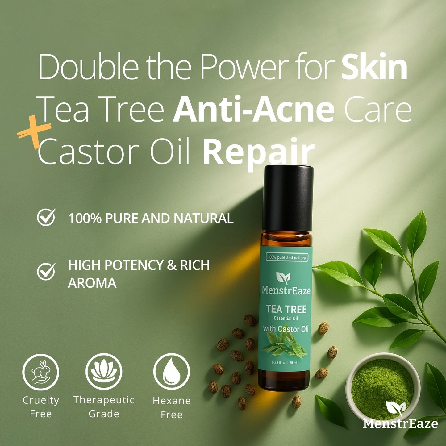 Tea Tree with Castor Oil Rollon Highlights
