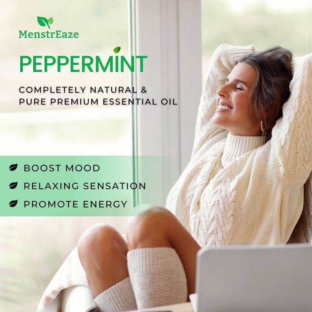 100% natural and pure peppermint oil blended with sweet almond oil and ready for use