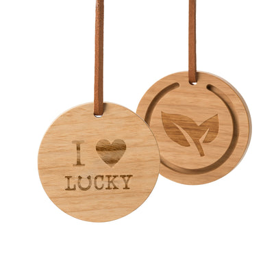 Natural Wood Essential Oil Diffuser for Car, Home, Office & Closet, Round Passive Scent Diffuser, No Heat or Water Needed