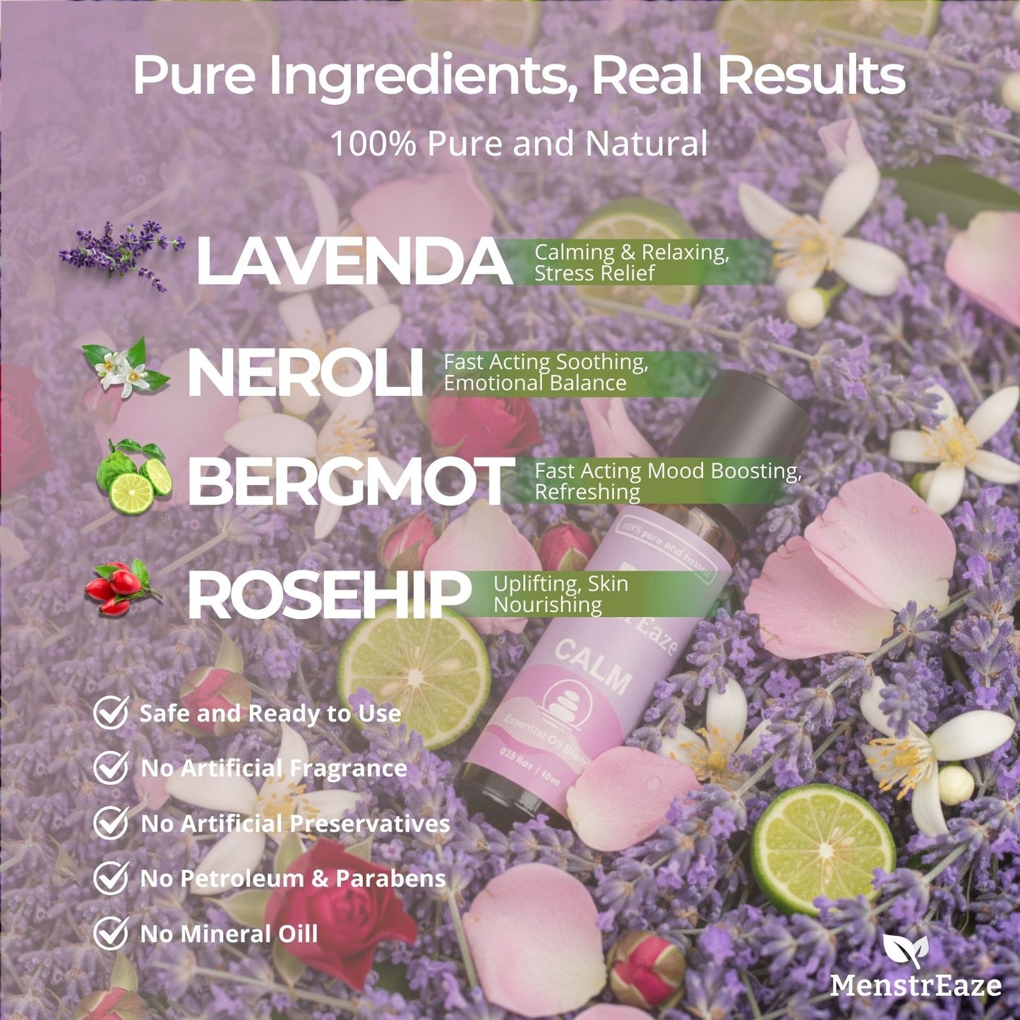 Calm Essential Oil Roll-on Ingredients