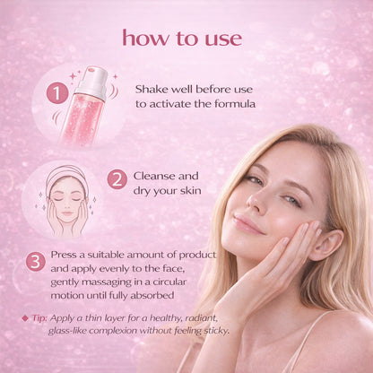PDRN Pink Collagen Bubble Serum with 99% Salmon DNA, Retinol, Niacinamide & Ceramides, 3.38 fl oz