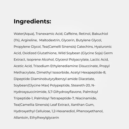 Tranexamic Acid Eye Serum Full Ingredients