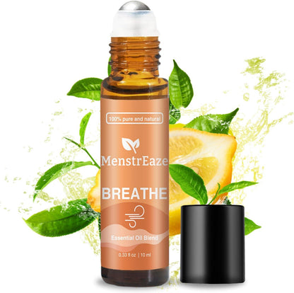 Breathe Essential Oil Roll-On, 100% Natural and Therapeutic-Grade, 10 ml