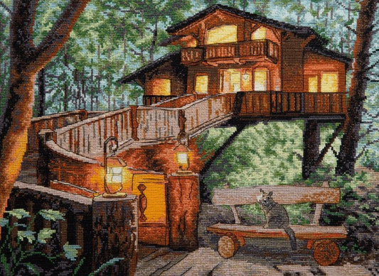 Cross-stitch kit M-466C "Secret place"-0