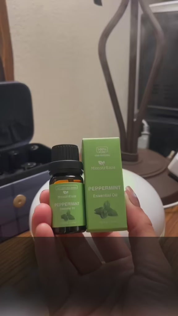 Peppermint Essential Oil Dropper Bottle for Migraine & Headache Support, Refreshing and Calming, 10ml