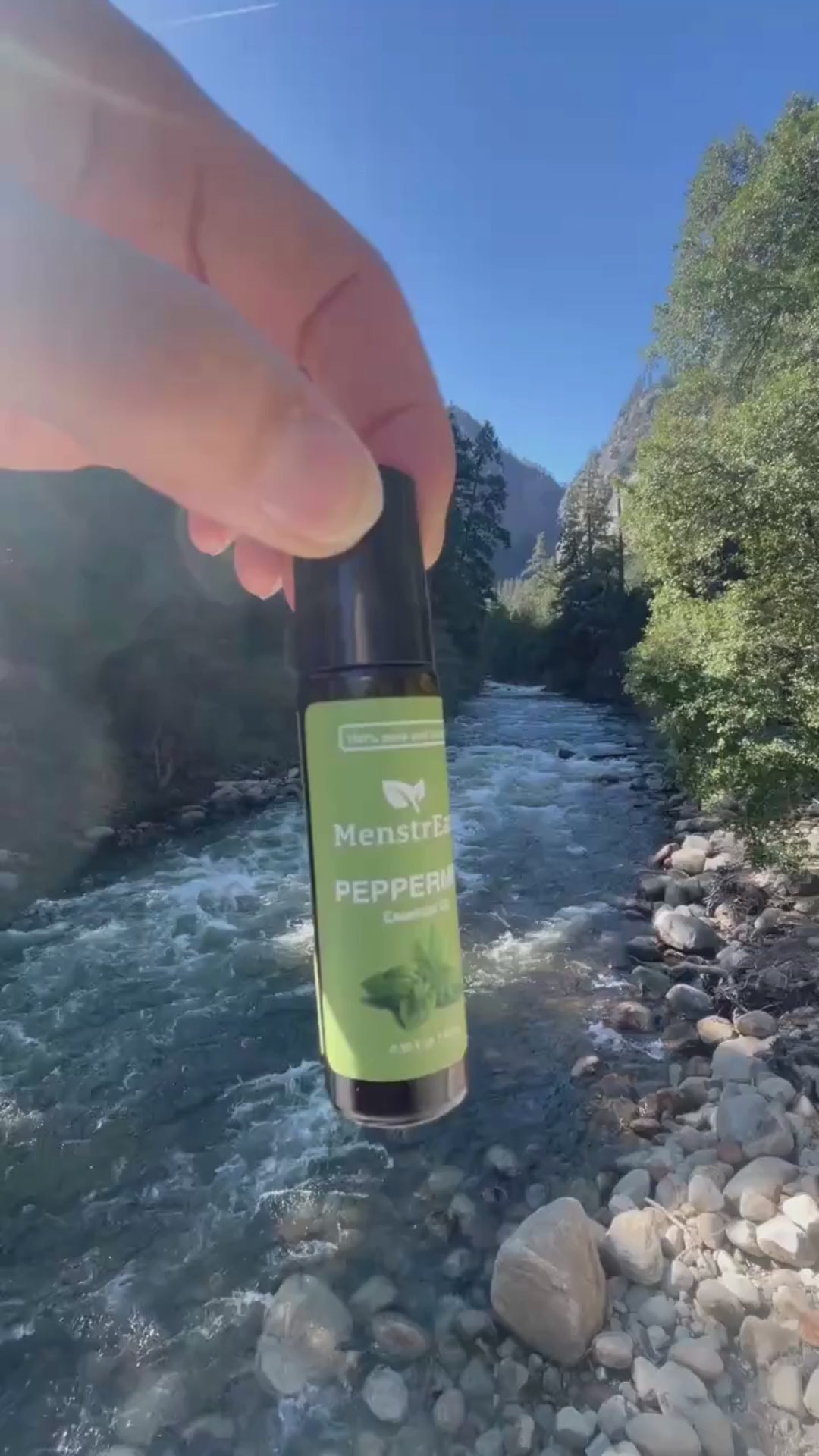 Peppermint Roll-On Essential Oil for Focus, Headache, and Nausea Support, 10 ml