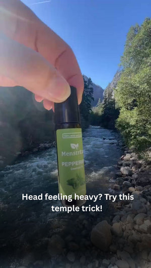 Peppermint essential oil roller for headache
